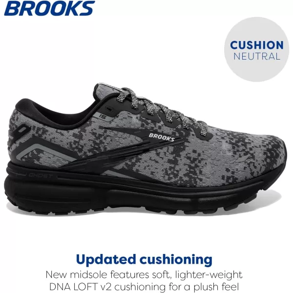 Brooks Mens Ghost 15 Neutral Running ShoeBlackOysterPrimer