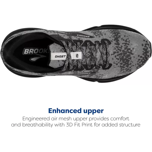 Brooks Mens Ghost 15 Neutral Running ShoeBlackOysterPrimer