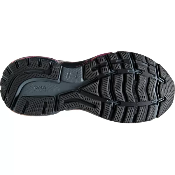 Brooks Mens Ghost 15 Neutral Running ShoeBlackPhloxOriole