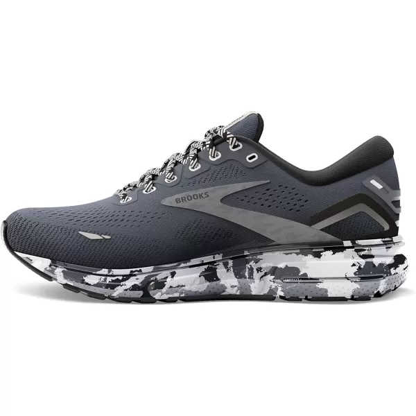 Brooks Mens Ghost 15 Neutral Running ShoeEbonyBlackOyster