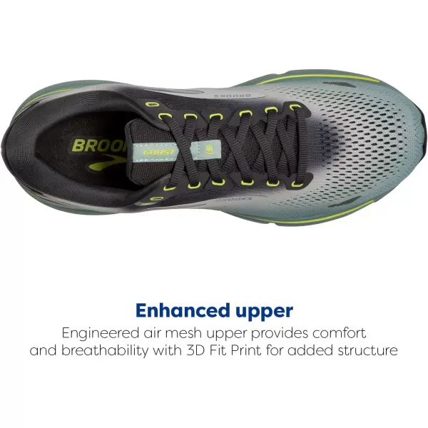 Brooks Mens Ghost 15 Neutral Running ShoeGreyOysterCloud Blue