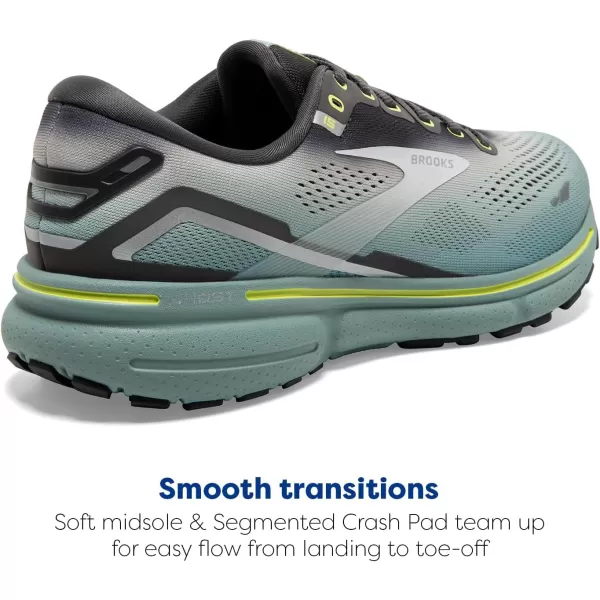 Brooks Mens Ghost 15 Neutral Running ShoeGreyOysterCloud Blue