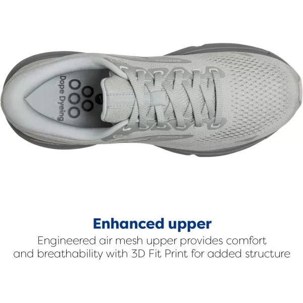 Brooks Mens Ghost 15 Neutral Running ShoeIllusionWhite