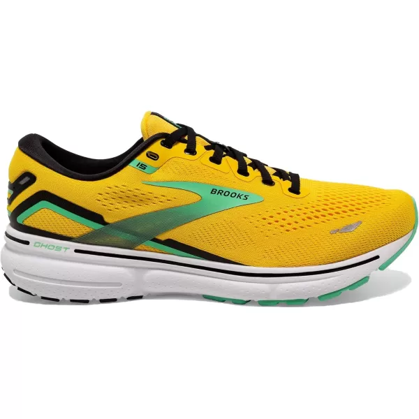 Brooks Mens Ghost 15 Neutral Running ShoeLemon Chrome Black Sedona Sage