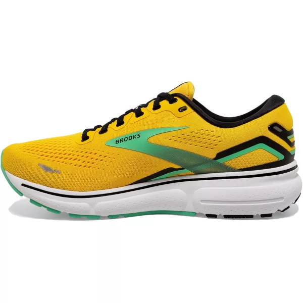 Brooks Mens Ghost 15 Neutral Running ShoeLemon Chrome Black Sedona Sage