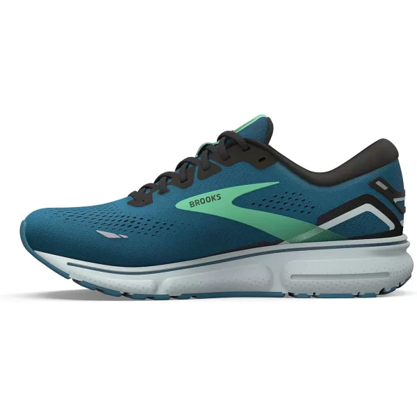 Brooks Mens Ghost 15 Neutral Running ShoeMoroccan BlueBlackSpring Bud