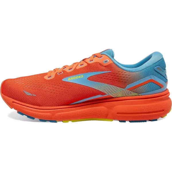 Brooks Mens Ghost 15 Neutral Running ShoeOrangeBlueYellow