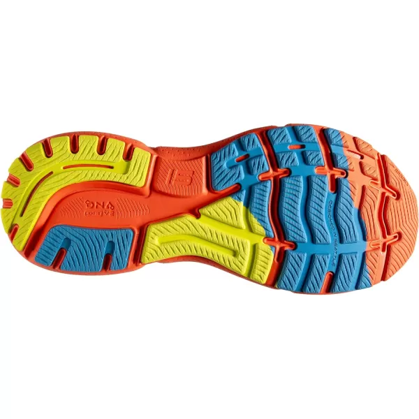 Brooks Mens Ghost 15 Neutral Running ShoeOrangeBlueYellow