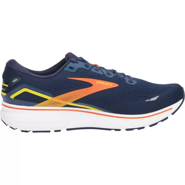 Brooks Mens Ghost 15 Neutral Running ShoeRed Yellow Peacoat