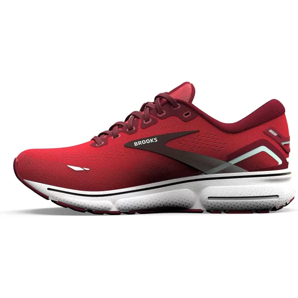 Brooks Mens Ghost 15 Neutral Running ShoeRedBlue HazeWhite