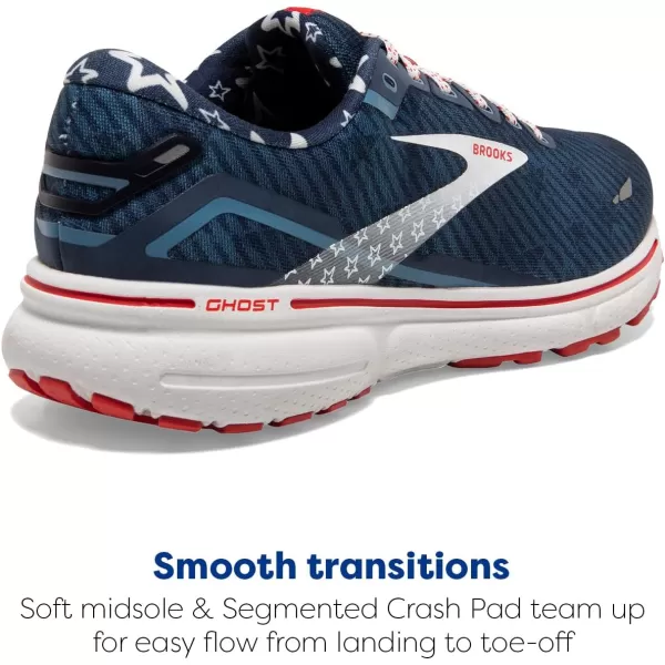 Brooks Mens Ghost 15 Neutral Running ShoeTitanWhitePeacoat