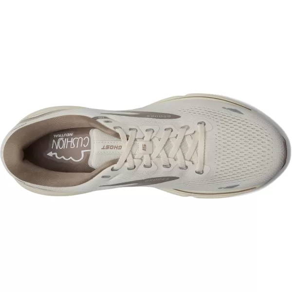 Brooks Mens Ghost 15 Neutral Running ShoeWhisper WhiteTaupe