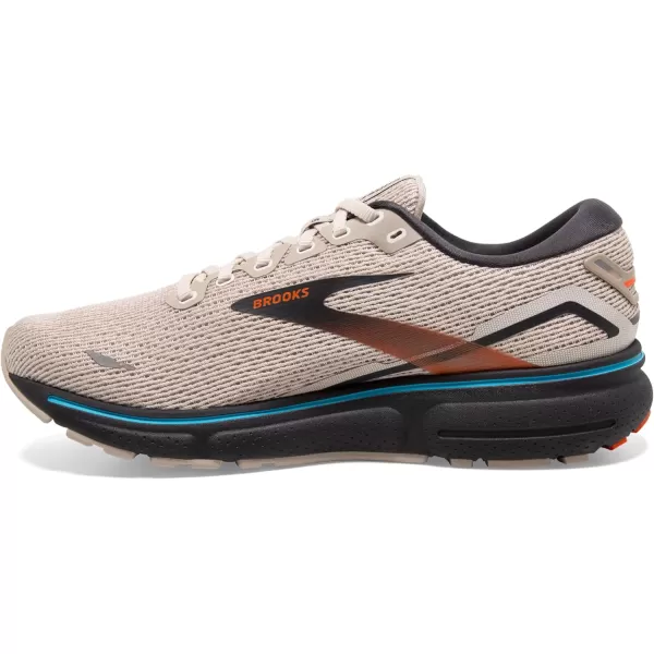 Brooks Mens Ghost 15 Neutral Running ShoeWhite SandRed OrangeBlue