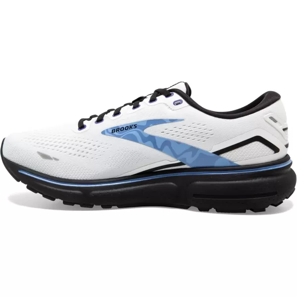 Brooks Mens Ghost 15 Neutral Running ShoeWhiteBlackVista