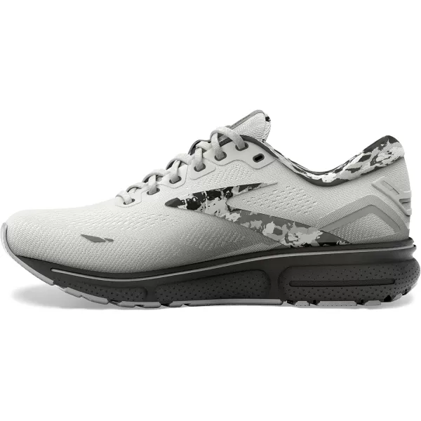 Brooks Mens Ghost 15 Neutral Running ShoeWhiteEbonyOyster