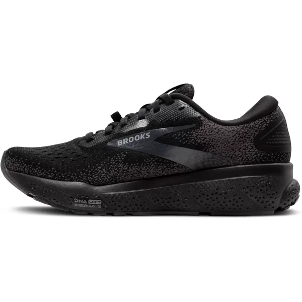 Brooks Mens Ghost 16 GTX Waterproof Neutral Running ShoeBlackBlackEbony