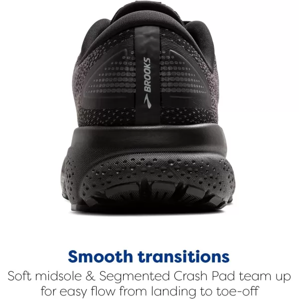 Brooks Mens Ghost 16 GTX Waterproof Neutral Running ShoeBlackBlackEbony