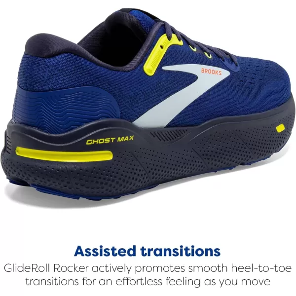 Brooks Mens Ghost Max Cushion Neutral Running ampamp Walking ShoeSurf the WebPeacoatSulphur
