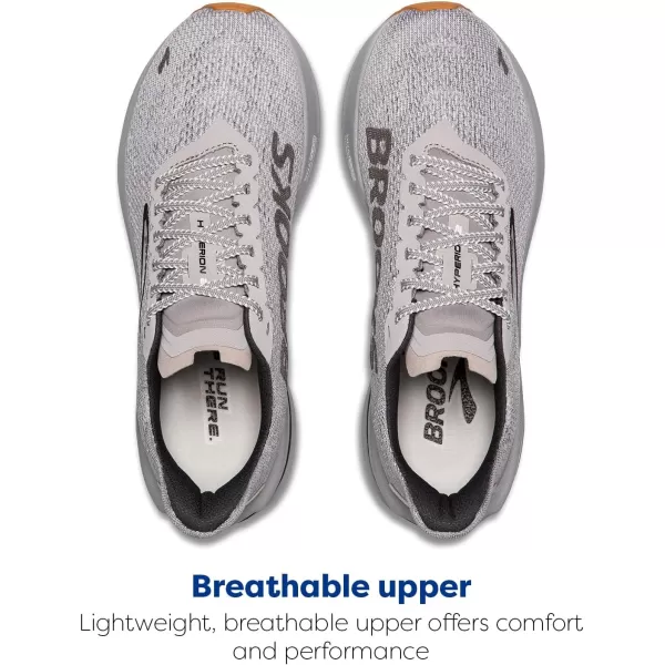 Brooks Mens Hyperion 2 Neutral Running ShoeAlloyBright WhiteBlack