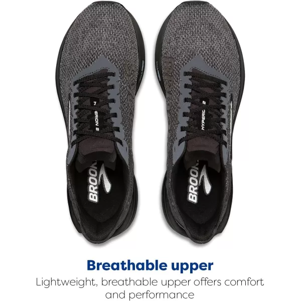 Brooks Mens Hyperion 2 Neutral Running ShoeBlackEbonyPrimer Gray
