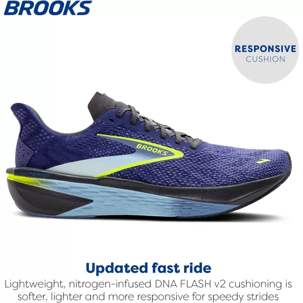 Brooks Mens Hyperion 2 Neutral Running ShoeColony BlueNavyNightlife