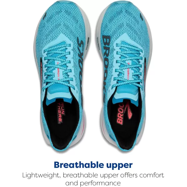 Brooks Mens Hyperion 2 Neutral Running ShoeCrystal SeasDiva PinkBlack