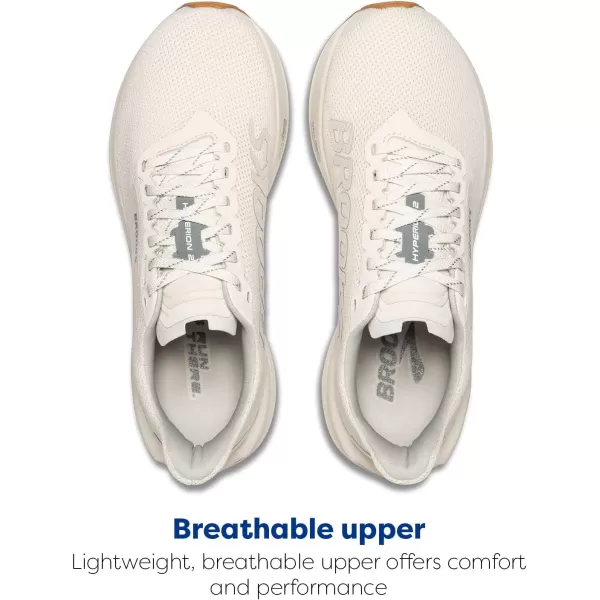 Brooks Mens Hyperion 2 Neutral Running ShoeOnyxPrimerCoconut