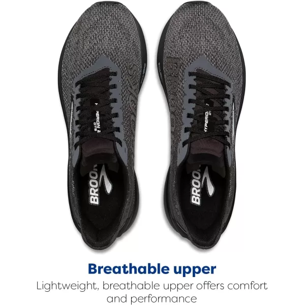 Brooks Mens Hyperion GTS 2 Supportive Running ShoeBlackEbonyPrimer Gray
