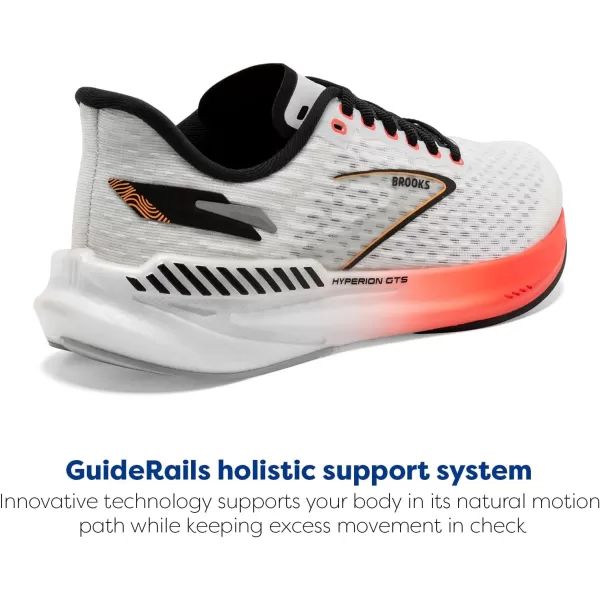 Brooks Mens Hyperion GTS Supportive Running ShoeBlueFiery CoralOrange