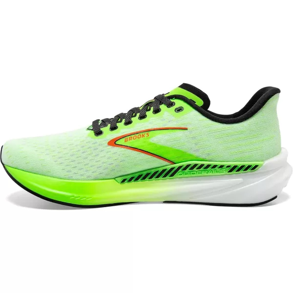 Brooks Mens Hyperion GTS Supportive Running ShoeGreen GeckoRed OrangeWhite