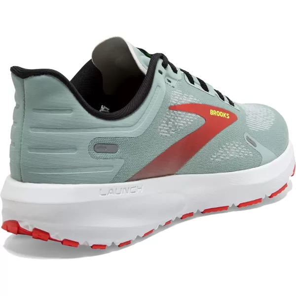 Brooks Mens Launch 9 Neutral Running ShoeBlue SurfBlackCherry Tomato