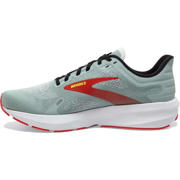 Brooks Mens Launch 9 Neutral Running ShoeBlue SurfBlackCherry Tomato