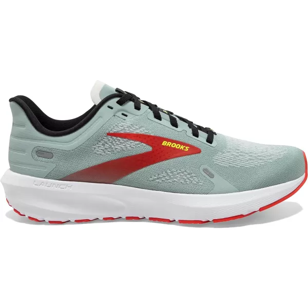 Brooks Mens Launch 9 Neutral Running ShoeBlue SurfBlackCherry Tomato