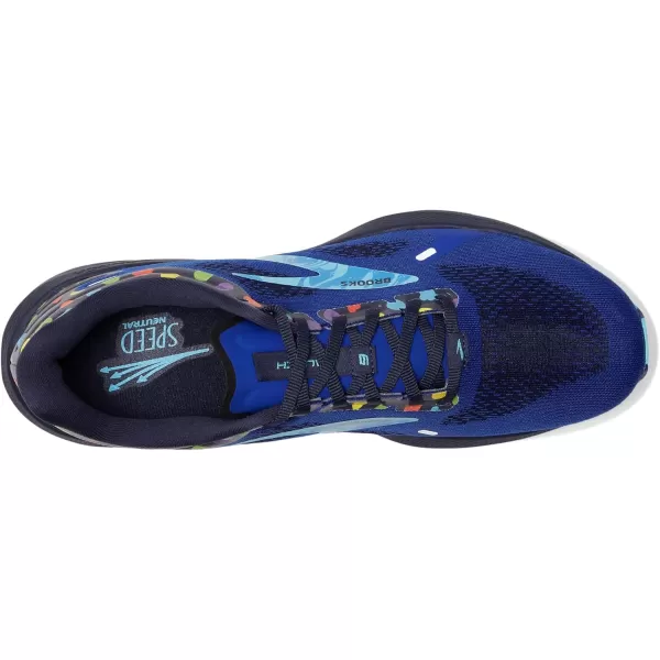 Brooks Mens Launch 9 Neutral Running ShoeBluePeacoatYellow