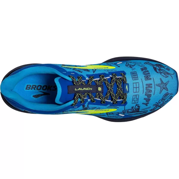 Brooks Mens Launch 9 Neutral Running ShoeNautical BlueNightlifePeacoat