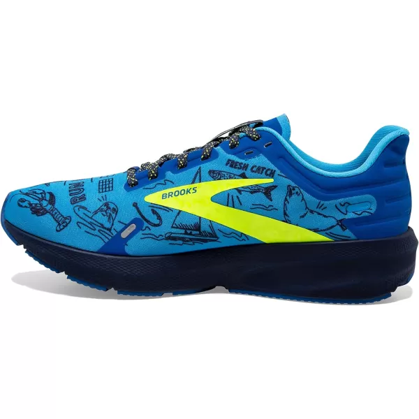 Brooks Mens Launch 9 Neutral Running ShoeNautical BlueNightlifePeacoat