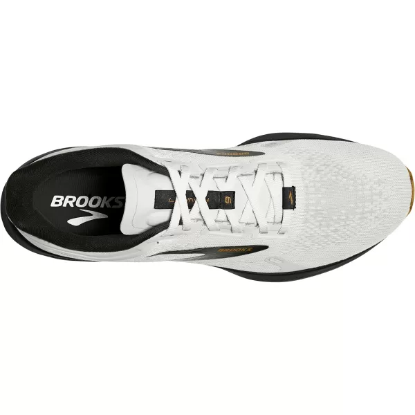 Brooks Mens Launch 9 Neutral Running ShoeWhiteBlackTan
