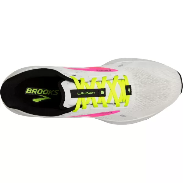 Brooks Mens Launch 9 Neutral Running ShoeWhitePinkNightlife