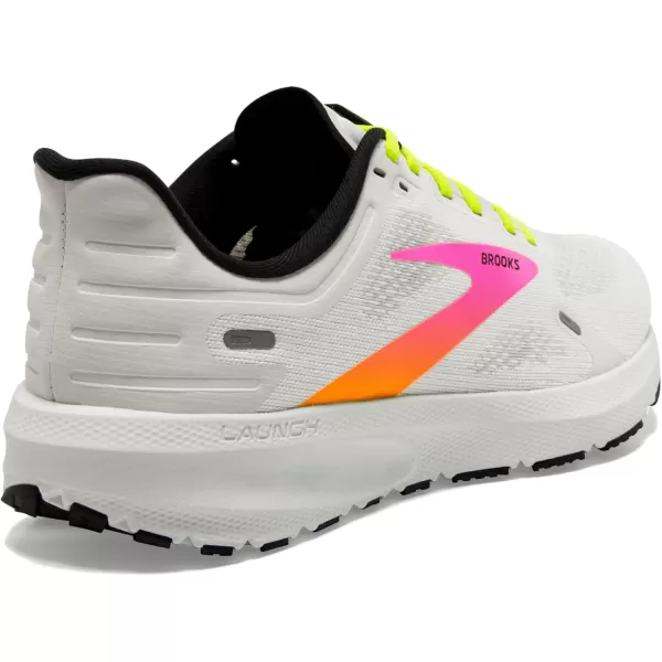 Brooks Mens Launch 9 Neutral Running ShoeWhitePinkNightlife
