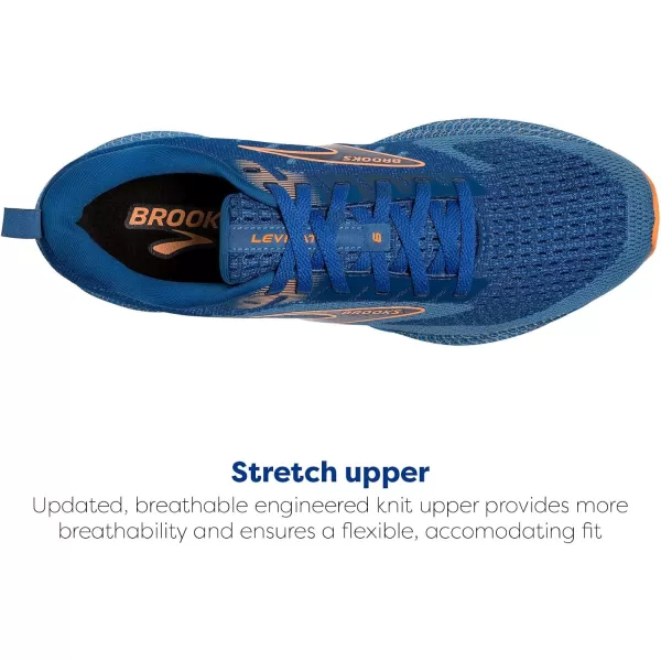 Brooks Mens Levitate 6 Neutral Running ShoeClassic BlueOrange