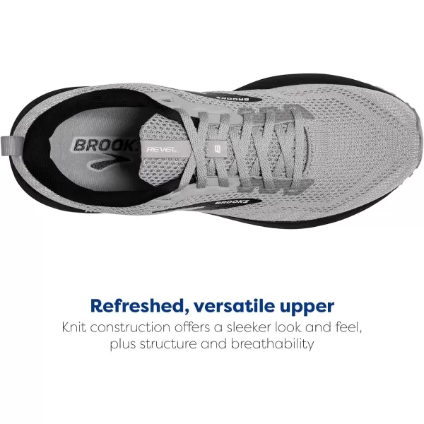 Brooks Mens Revel 6 Neutral Running ShoeAlloyPrimer GreyOyster