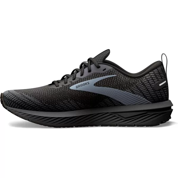 Brooks Mens Revel 6 Neutral Running ShoeBlackBlackened PearlGrey