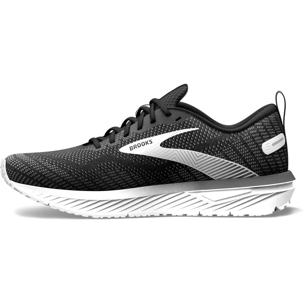 Brooks Mens Revel 6 Neutral Running ShoeBlackBlackened PearlWhite