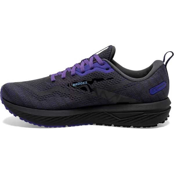 Brooks Mens Revel 6 Neutral Running ShoeBlackEbonyLiberty