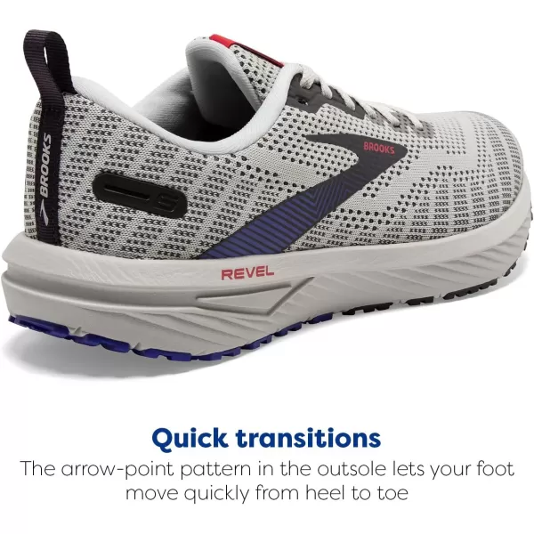 Brooks Mens Revel 6 Neutral Running ShoeDawn BlueCayenneNine Iron