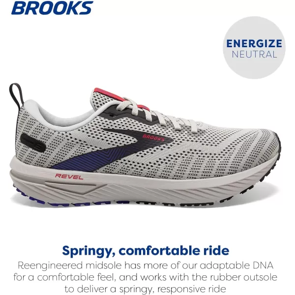 Brooks Mens Revel 6 Neutral Running ShoeDawn BlueCayenneNine Iron