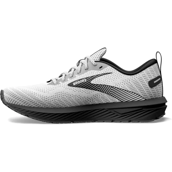 Brooks Mens Revel 6 Neutral Running ShoeWhiteBlack