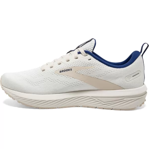 Brooks Mens Revel 6 Neutral Running ShoeWhiteMarshmallowBlue
