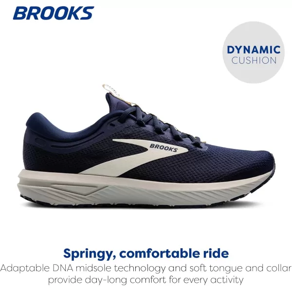 Brooks Mens Revel 7 Neutral Running ShoePeacoatBlueprintOnyx