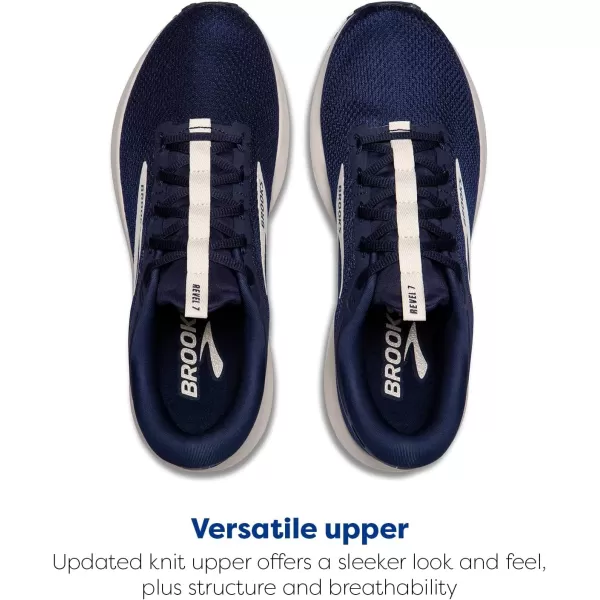 Brooks Mens Revel 7 Neutral Running ShoePeacoatBlueprintOnyx